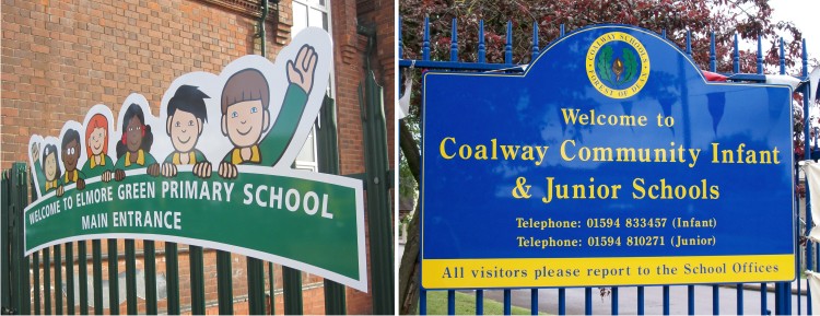 signs for schools